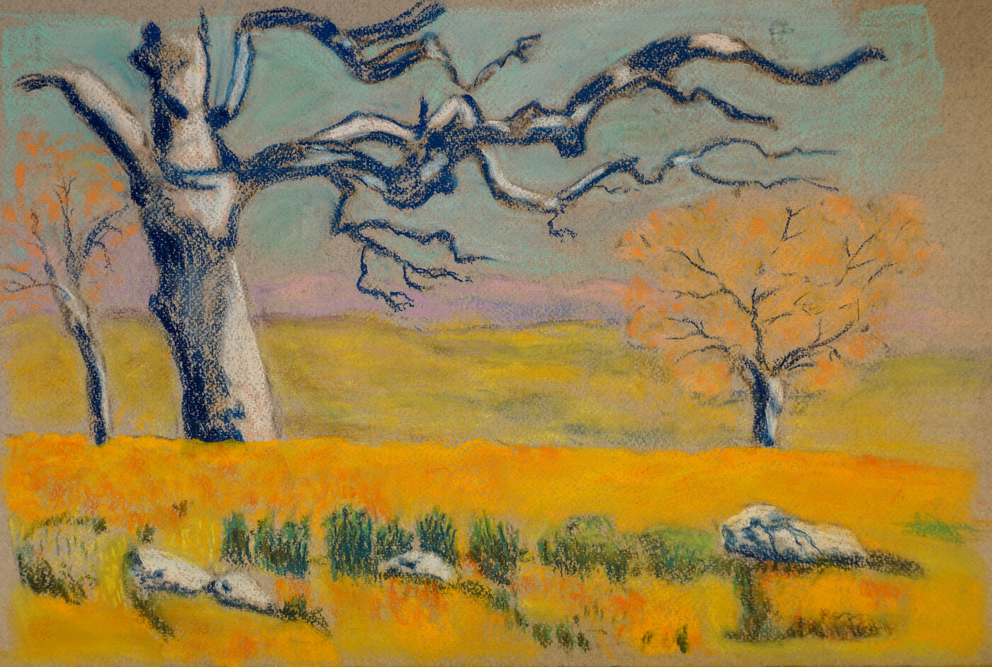 Trees in Meadow (unfinished)