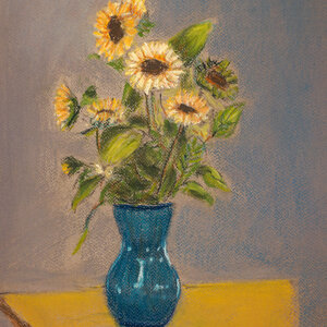 Sunflowers in Vase